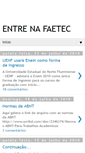 Mobile Screenshot of entrenafaetec.blogspot.com