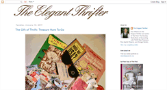 Desktop Screenshot of elegantthrifter.blogspot.com