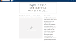 Desktop Screenshot of equilbrioespiritual.blogspot.com