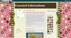 Desktop Screenshot of frenziedfabrications.blogspot.com