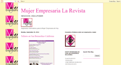 Desktop Screenshot of mujerempresarialarevista.blogspot.com