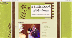 Desktop Screenshot of alittlesparkofmadness.blogspot.com