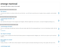 Tablet Screenshot of emergemtl.blogspot.com