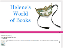 Tablet Screenshot of helenesworldofbooks.blogspot.com