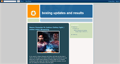 Desktop Screenshot of boxing-updates-and-results.blogspot.com