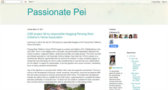 Desktop Screenshot of passionatepei.blogspot.com