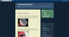Desktop Screenshot of homemadedivelamp.blogspot.com
