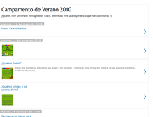 Tablet Screenshot of campamentoverano2010.blogspot.com