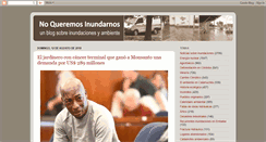 Desktop Screenshot of noqueremosinundarnos.blogspot.com