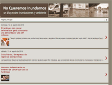 Tablet Screenshot of noqueremosinundarnos.blogspot.com