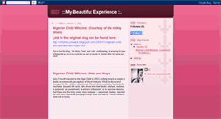Desktop Screenshot of my-beautiful-experience.blogspot.com