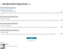 Tablet Screenshot of my-beautiful-experience.blogspot.com
