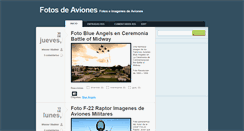 Desktop Screenshot of fotosaviones.blogspot.com