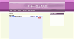 Desktop Screenshot of a-quiet-space.blogspot.com