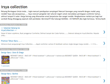 Tablet Screenshot of irsyacollection.blogspot.com