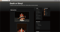 Desktop Screenshot of deathorglory-warhammer40k.blogspot.com