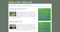 Desktop Screenshot of holidays2india.blogspot.com