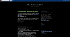 Desktop Screenshot of mfawriter.blogspot.com
