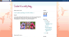 Desktop Screenshot of crochetitsacraftything.blogspot.com