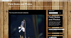 Desktop Screenshot of fieldnotes-steve.blogspot.com