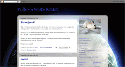 Desktop Screenshot of followawhiterabbit.blogspot.com