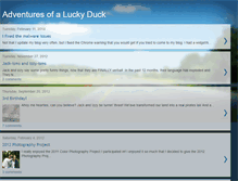 Tablet Screenshot of oneluckyduck-luckyduck.blogspot.com