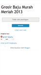 Mobile Screenshot of grosirbajumurahmeriah2013.blogspot.com