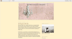 Desktop Screenshot of homesteadmama.blogspot.com