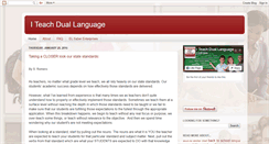 Desktop Screenshot of iteachduallanguage.blogspot.com