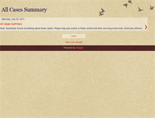Tablet Screenshot of ovcoldcasessummary.blogspot.com