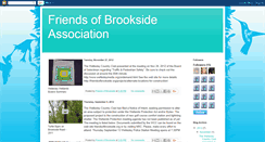 Desktop Screenshot of friendsofbrookside.blogspot.com