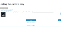 Tablet Screenshot of eatingtheearth.blogspot.com