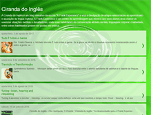 Tablet Screenshot of cirandadoingles.blogspot.com