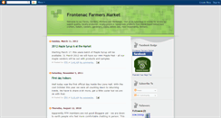 Desktop Screenshot of frontenacfarmersmarket.blogspot.com