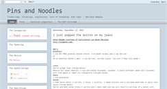 Desktop Screenshot of pinsandnoodles.blogspot.com