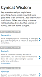 Mobile Screenshot of cynicalwisdom.blogspot.com
