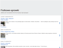 Tablet Screenshot of fiolkowe-sprawki.blogspot.com