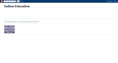 Desktop Screenshot of indianeducationandcourses.blogspot.com