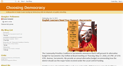 Desktop Screenshot of choosingdemocracy.blogspot.com