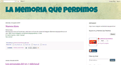 Desktop Screenshot of lamemoriaqueperdimos.blogspot.com