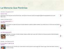 Tablet Screenshot of lamemoriaqueperdimos.blogspot.com