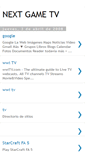 Mobile Screenshot of nextgametv.blogspot.com