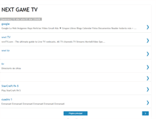 Tablet Screenshot of nextgametv.blogspot.com