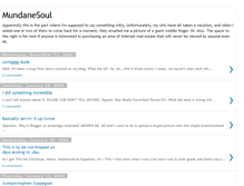 Tablet Screenshot of mundanesoul.blogspot.com