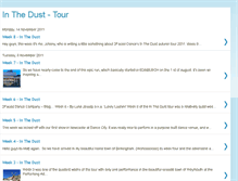Tablet Screenshot of inthedust-tour.blogspot.com