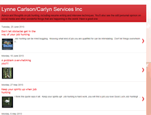 Tablet Screenshot of carlynservicesinc.blogspot.com