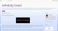 Desktop Screenshot of imperfectlycreated.blogspot.com