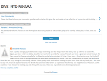 Tablet Screenshot of diveintopanama.blogspot.com