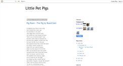 Desktop Screenshot of littlepetpigs.blogspot.com