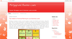 Desktop Screenshot of mortgageandbusinessloans.blogspot.com